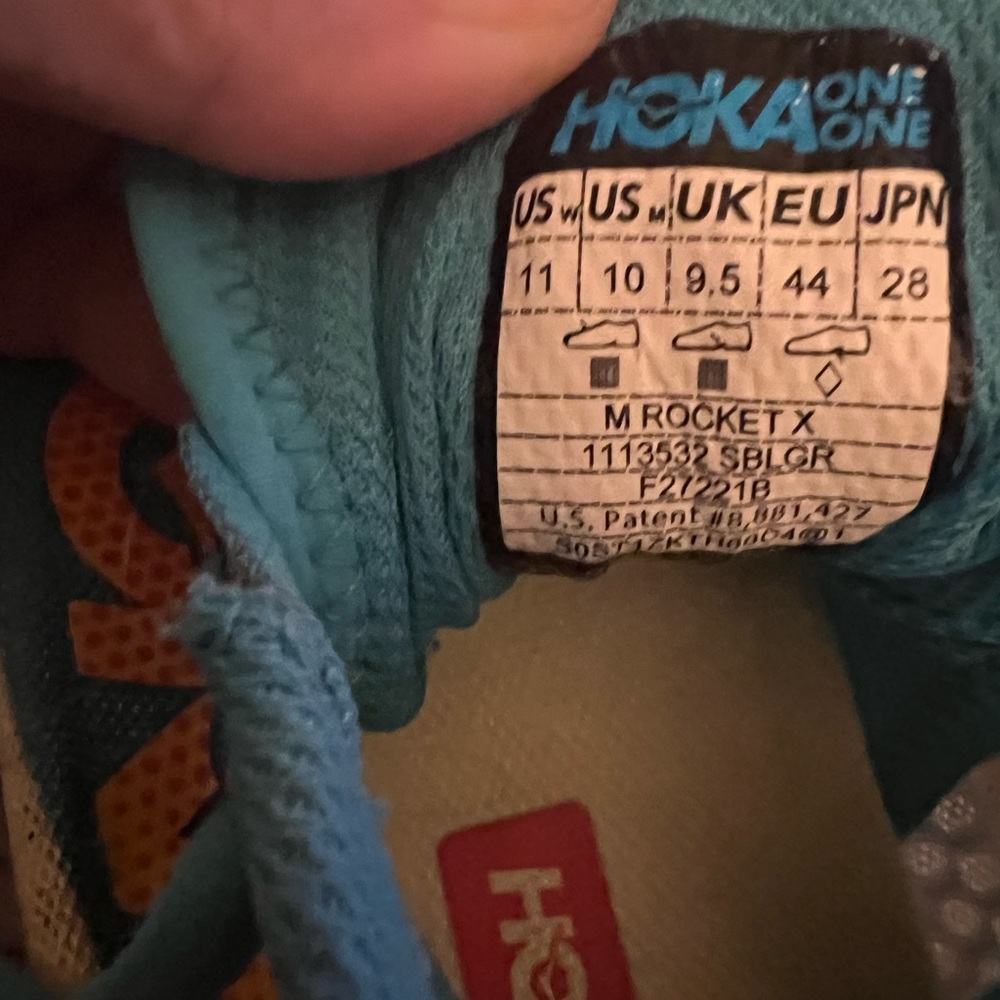 Men’s Hoka One One Rocket X running shoe - Picture 7 of 7